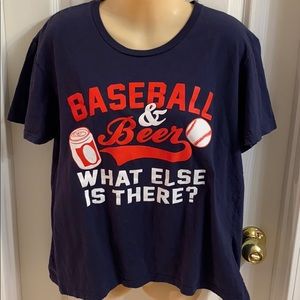 Anvil size large Baseball & Beer shirt